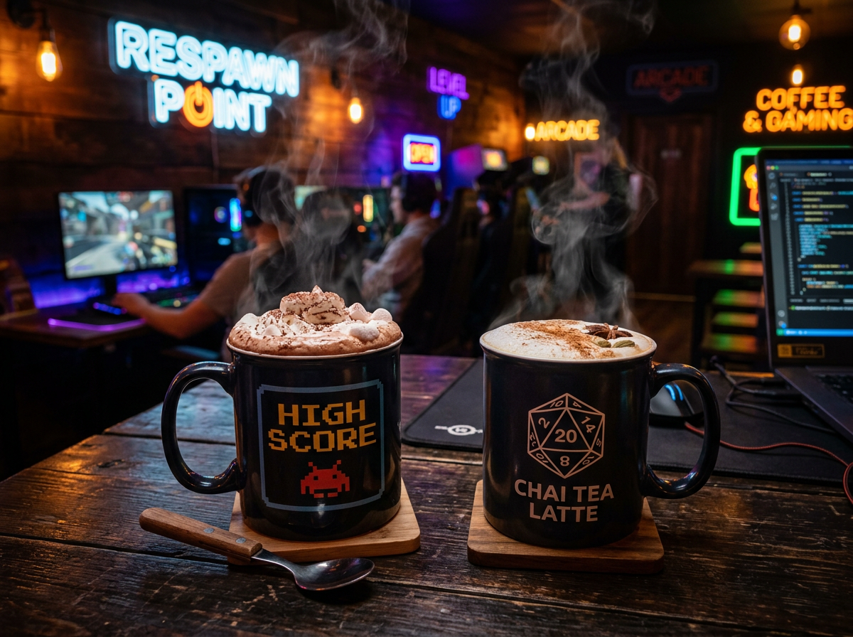 Hot chocolate and specialty chai tea latte