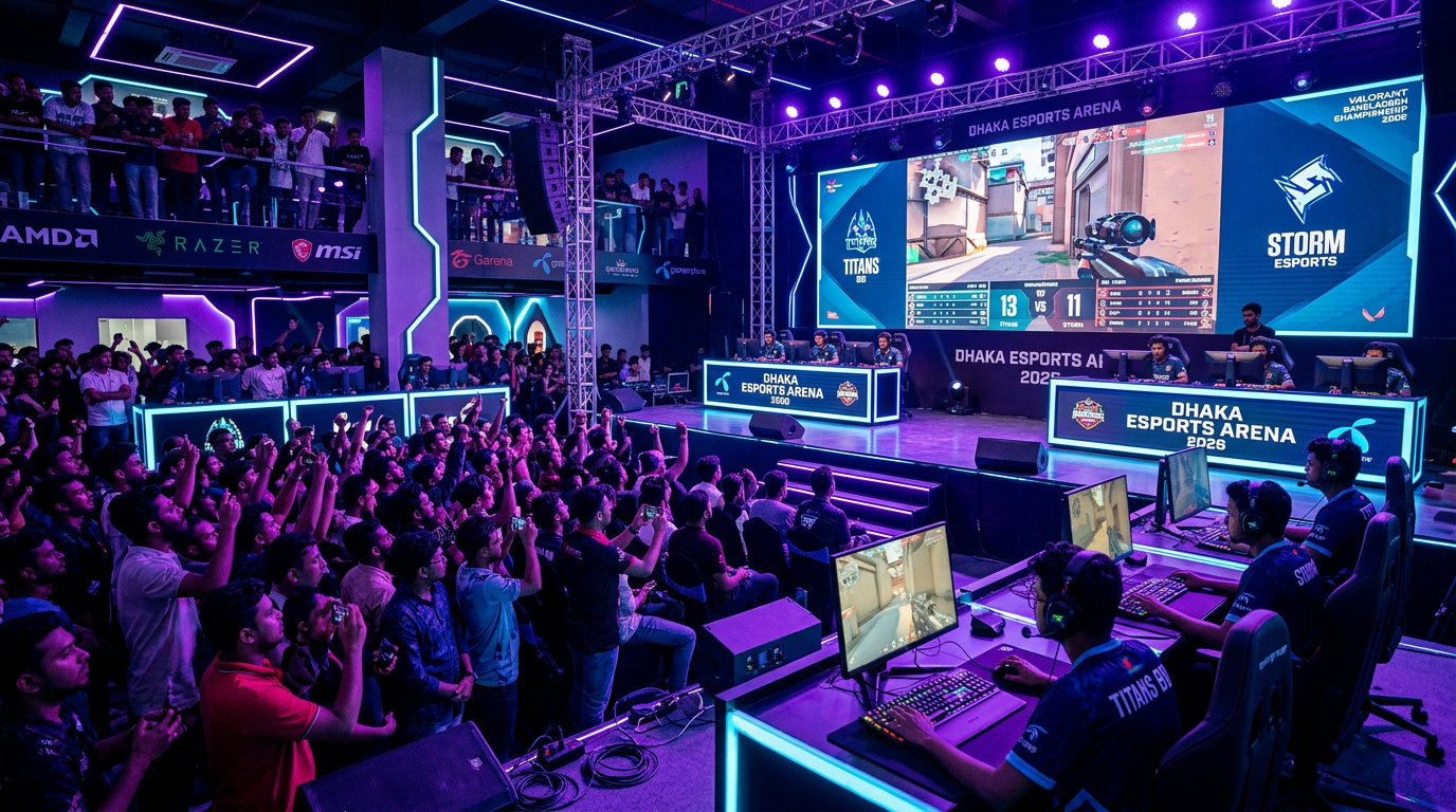 Esports tournament event at Welqari games cafe